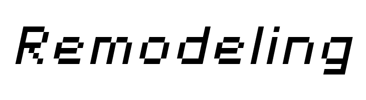 SF Pixelate Oblique  Free Fonts Download