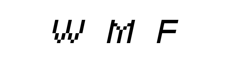 SF Pixelate Oblique  Free Fonts Download