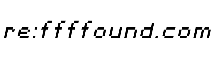 SF Pixelate Oblique  Free Fonts Download