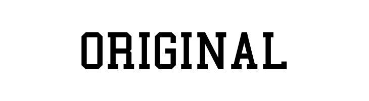 ORIGINAL College Font