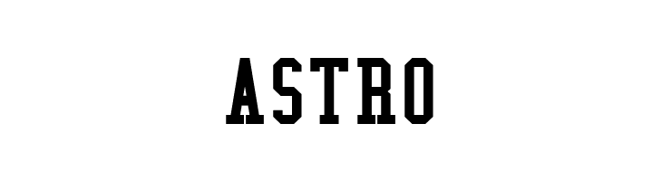 ASTRO College Condensed Font
