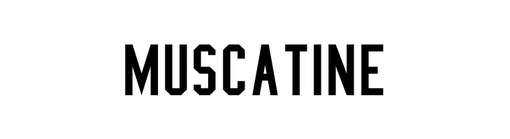 muscatine College Condensed Font