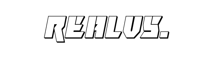 Furiosa 3D Italic  Free Fonts Download