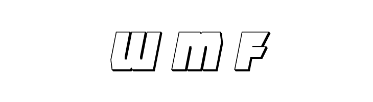 Furiosa 3D Italic  Free Fonts Download