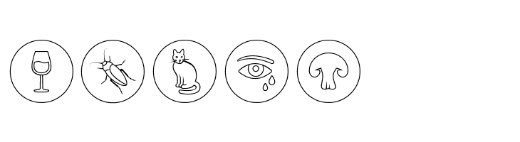 Allergen Outline  Free Fonts Download