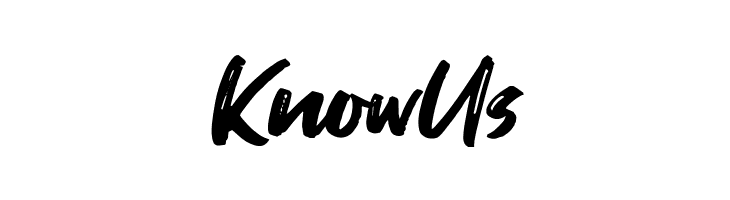 KnowUs Fontjek Font