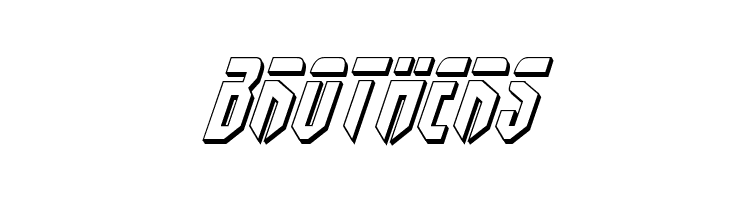 Fedyral 3D Italic  Free Fonts Download