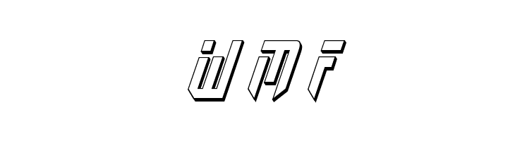 Fedyral 3D Italic  Free Fonts Download