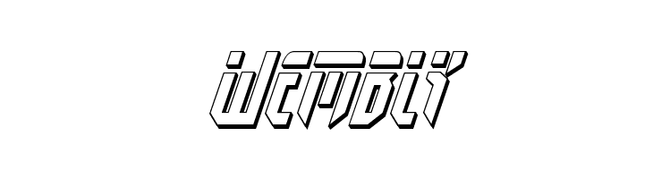 Fedyral 3D Italic  Free Fonts Download