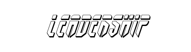 Fedyral 3D Italic  Free Fonts Download