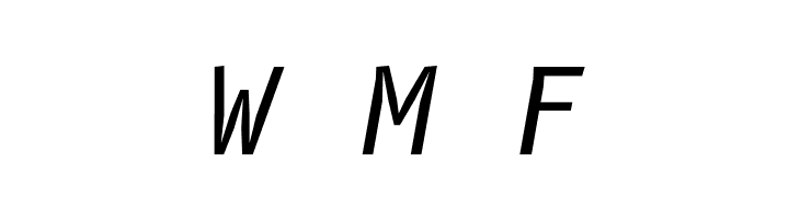 B612 Mono Italic  Free Fonts Download