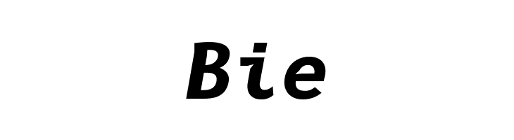 B612 Mono Bold Italic  Free Fonts Download