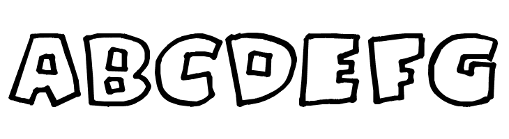 PizzaDudeFatOutline  Free Fonts Download