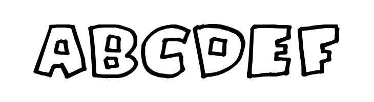 PizzaDudeFatOutline  Free Fonts Download