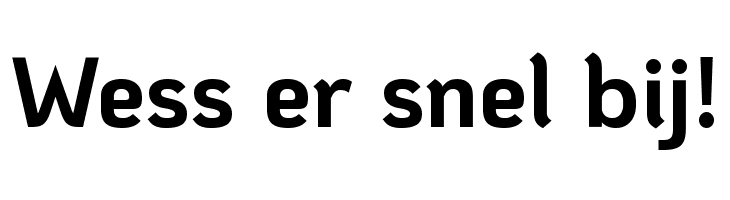 Wess%2Ber%2Bsnel%2Bbij%2521 KoHo Bold Font