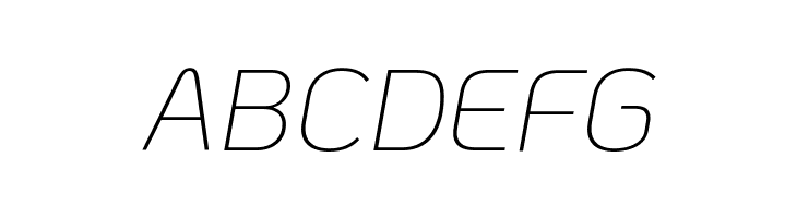 KoHo ExtraLight Italic  Free Fonts Download