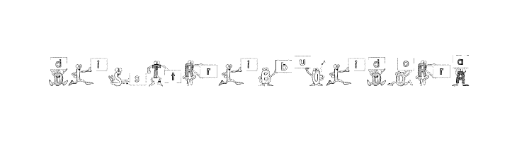 Alphabet Headdy  Free Fonts Download