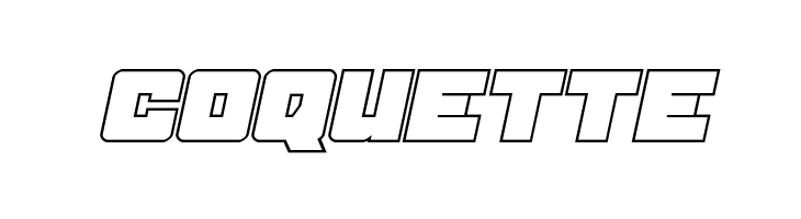 Samurai Terrapin Outline Italic  Free Fonts Download