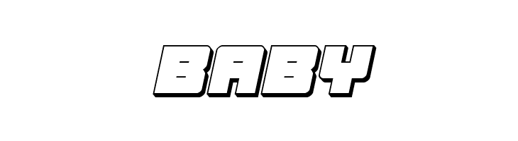 Samurai Terrapin 3D Italic  Free Fonts Download