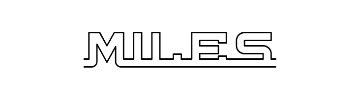 Connected Hollow Regular  Free Fonts Download