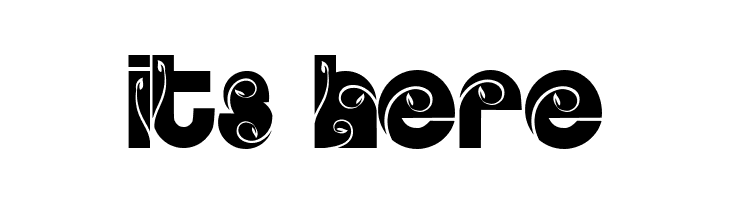 GARDEN BLACK PERSONAL USE Regular  Free Fonts Download