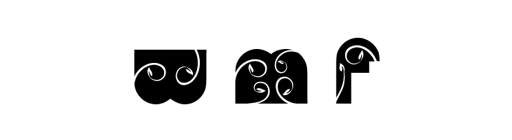 GARDEN BLACK PERSONAL USE Regular  Free Fonts Download