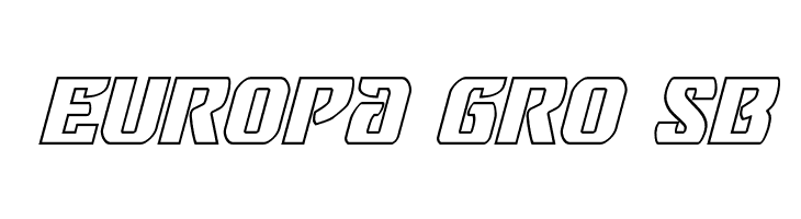 Federal Blue Outline Italic  Free Fonts Download
