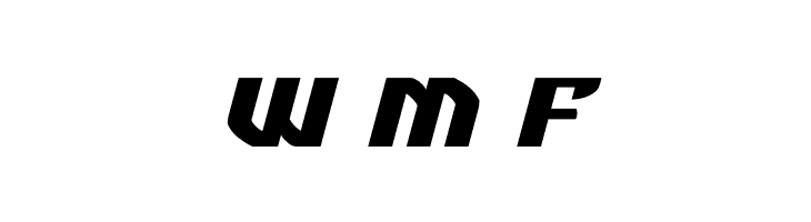 Federal Blue Expanded Italic  Free Fonts Download