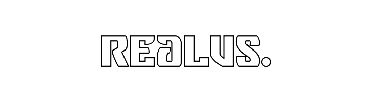 Federal Blue Outline  Free Fonts Download