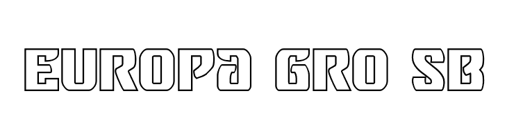 Federal Blue Outline  Free Fonts Download