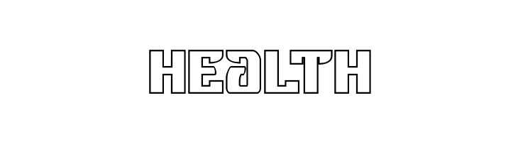 Federal Blue Outline  Free Fonts Download
