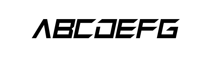 Megabot Five Italic  Free Fonts Download