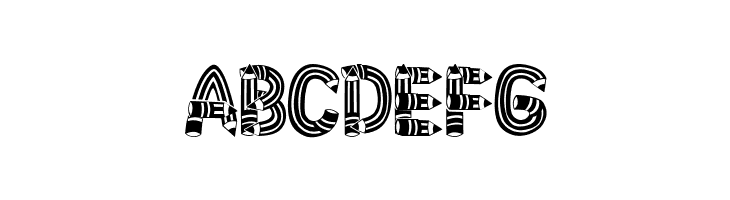 Pencil Letters Regular  Free Fonts Download