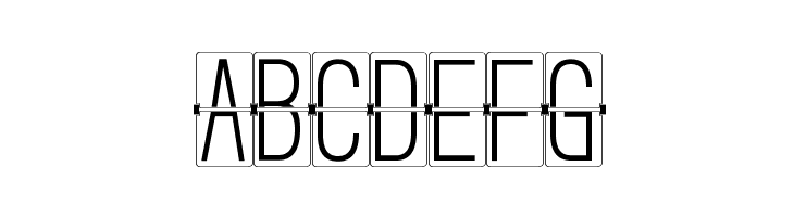FLIPclockWhite  Free Fonts Download