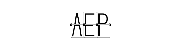 FLIPclockWhite  Free Fonts Download