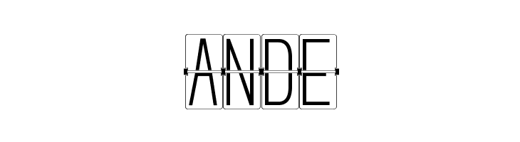 FLIPclockWhite  Free Fonts Download