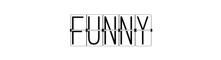 FLIPclockWhite  Free Fonts Download