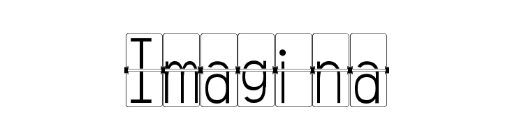 FLIPclockWhite  Free Fonts Download