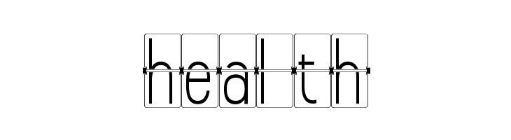 FLIPclockWhite  Free Fonts Download