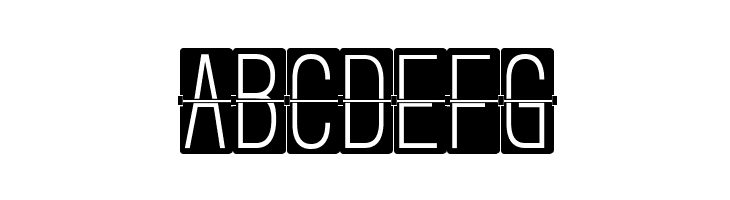 FLIPclockBlack  Free Fonts Download