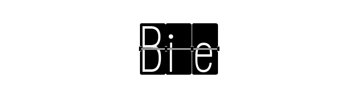 FLIPclockBlack  Free Fonts Download