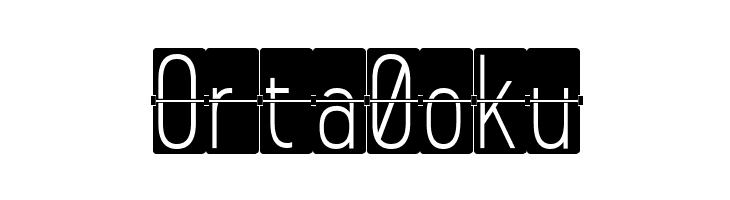 FLIPclockBlack  Free Fonts Download