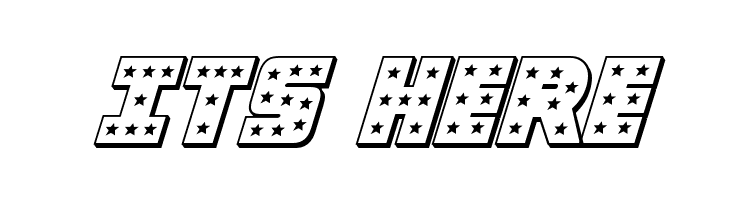 Knievel 3D Italic  Free Fonts Download