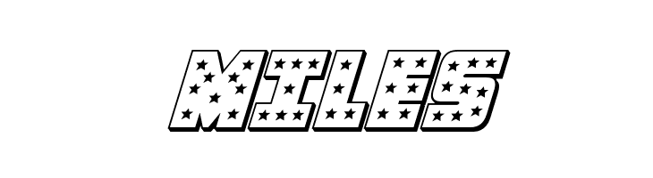 Knievel 3D Italic  Free Fonts Download