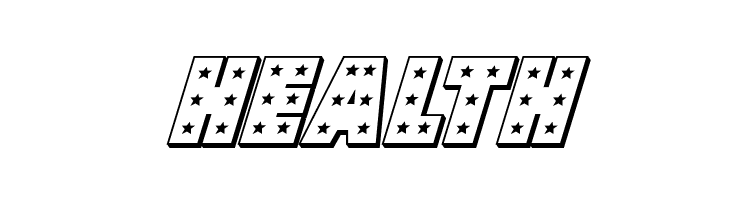 Knievel 3D Italic  Free Fonts Download