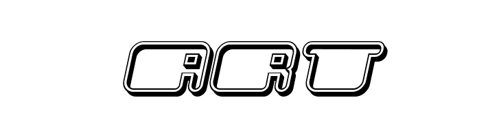 Patriotic Hollow Italic  Free Fonts Download