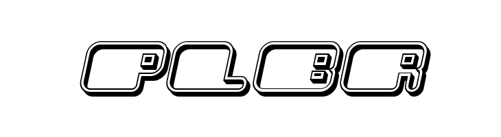 Patriotic Hollow Italic  Free Fonts Download