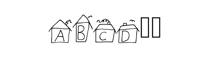 Alphabet Houses Regular  Free Fonts Download