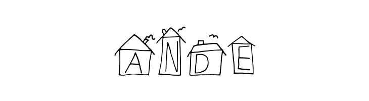 Alphabet Houses Regular  Free Fonts Download