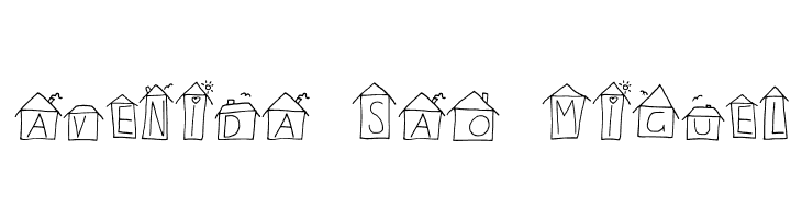 Alphabet Houses Regular  Free Fonts Download